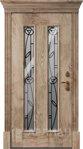 Фото №2 «Входная металлическая дверь с ковкой Премиум №21»