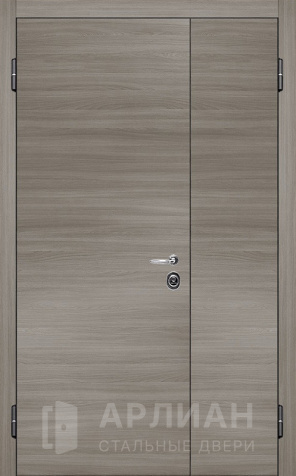 Фото №2 «Металлическая двухстворчатая дверь с декоративными панелями  №2»